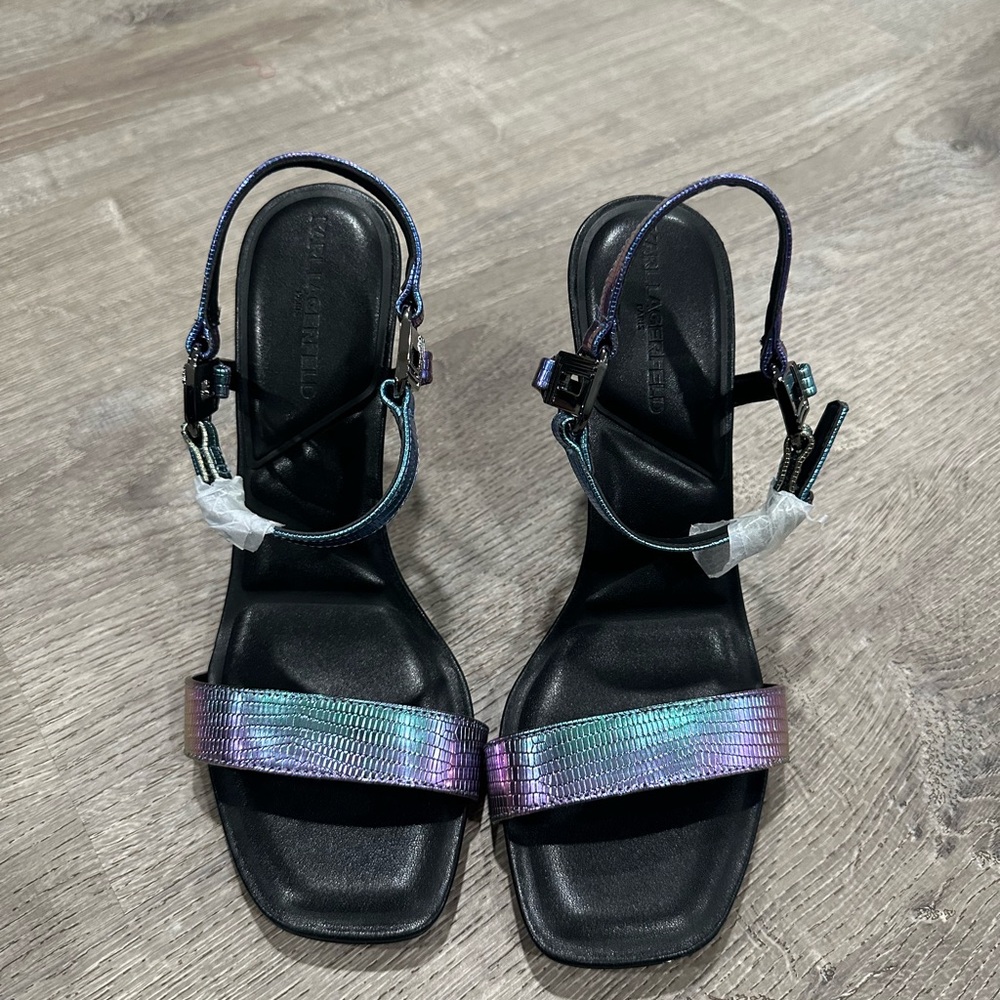 Karl Lagerfeld Iridescent Platform Sandals